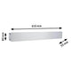 LED Wandleuchte Katla Metall 60cm - schwenkbarer Wandfluter in Alu gebürstet mit 610 mm Länge.