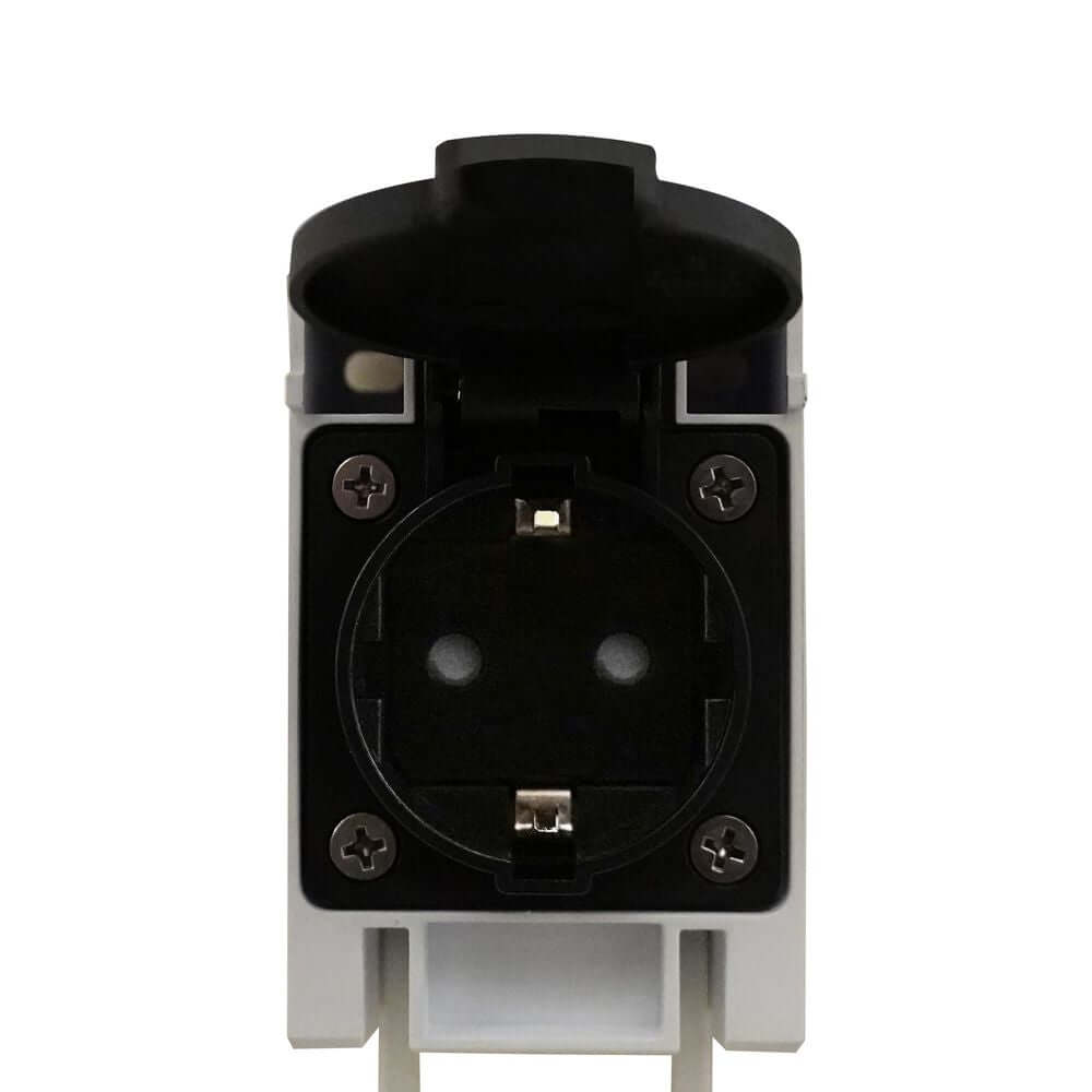 LED Wandleuchte Malaika 68 IP44 - Steckdose für Rasierer und Haartrockner