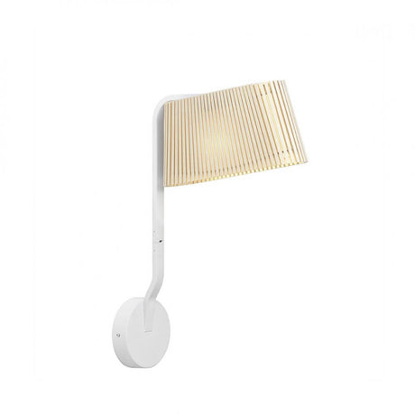 LED Owalo 7030 wall light made of wood 47 cm with a modern design and warm light.