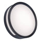 LED-Wandleuchte Rola Ø 18,3cm mit elegantem rundem Design in Schwarz.