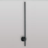 LED Wandleuchte Shanghai in Schwarz mit gerader Abstrahlung und modernem Design.