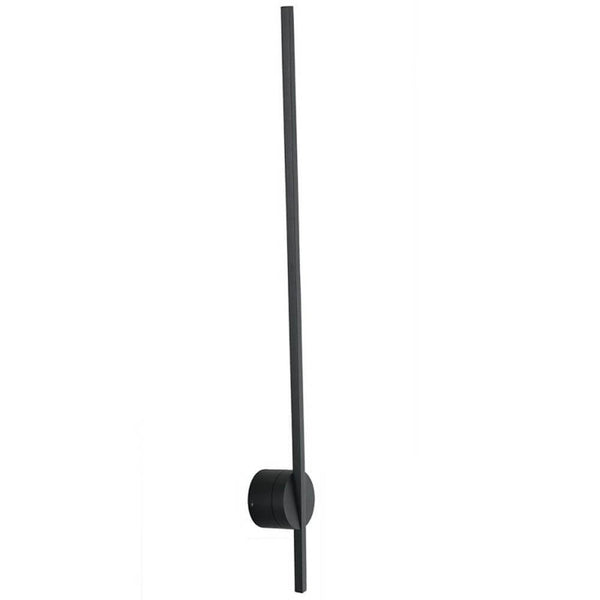 LED Wandleuchte Shanghai Schwarz, moderne elegante LED-Wandlampe mit direkter-indirekter Lichtabstrahlung