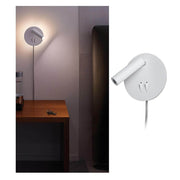LED Tabari væglampe hvid, krom på væg, ideel til indirekte lys og som læselampe.