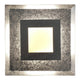 LED Wandleuchte Window M Silberfarben – quadratische Wandleuchte mit indirekter Lichtabstrahlung.