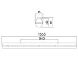 LED -kylpyammea 33W neutraali valkoinen Schlagfest & IP65