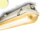LED Wannenleuchte 33W Warmweiß aus schlagfestem Polycarbonat mit hochwertigem Diffusor und Metallclips.