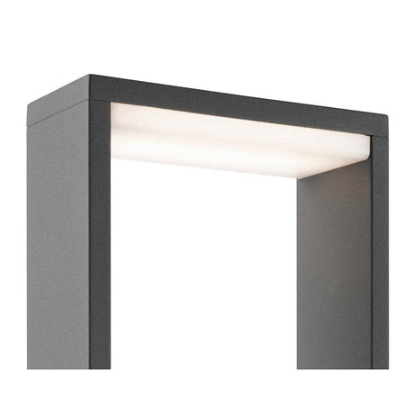 LED Lampe de chemin ALP 6W 3000K 50 cm IP54 gris foncé vue détaillée avec design moderne.
