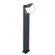LED-Wegeleuchte Cuba mit drehbarem Kopf, moderne Gartenbeleuchtung im eleganten Design.