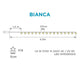 LED Sternen Weihnachtslichterkette Bianca IP44