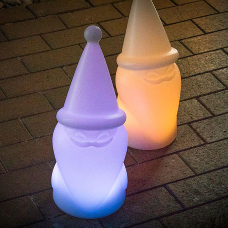 LED Christmas gnome Amelio battery + solar IP65, atmospheric figurative Christmas decoration with warm light