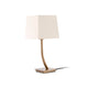 Lampenschirm Ø220x200 Ø190 Beige auf einer modernen Tischlampe, elegant und stilvoll.