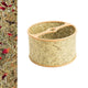 Lampenschirm aus Heu und Holz in ovaler Form mit natürliche Materialien, elegant und umweltfreundlich.
