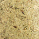Lampenschirm aus Heu und Holz, Nähe von Heu als natürlichem Material für hochwertige Designs.