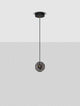 Las LED Pendelleuchte Ø 15cm 3000K Schwarz, Gold in modernem Design und eleganter Form.