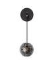 Alt Tag: Las LED Wandleuchte 3000K Schwarz, Gold - moderne Metall- und getöntes Glas-Wandleuchte 52x14 cm, schwarzes Design mit goldenen Akzenten