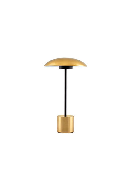 Lash LED Tischleuchte 3000K in elegantem Goldton, modernes Design für stilvolle Räume.