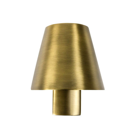 Le Petit LED Wandlampe 3000K in modernem Design mit goldfarbener Oberfläche.