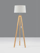 Le Roy Stehlampe Holz, Weiß (3)