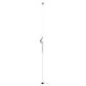 Le Vita LED Hänge- & Stehlampe 118cm Schwarz mit filigranem Design und Glasdiffusor.