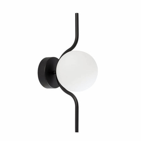 Le Vita LED Væglampe 2700K sort med delikat design og glasafskærmning.