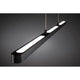 Lento BLE Pendelleuchte LED 1x43W TunW Schw Softlack Aluminium mit modernen LED-Lichtern, höhenverstellbar und elegant gestaltet.