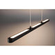 Lento BLE Pendelleuchte LED 1x43W TunW Schw Softlack Aluminium in modernem Design mit höhenverstellbarer Funktion.