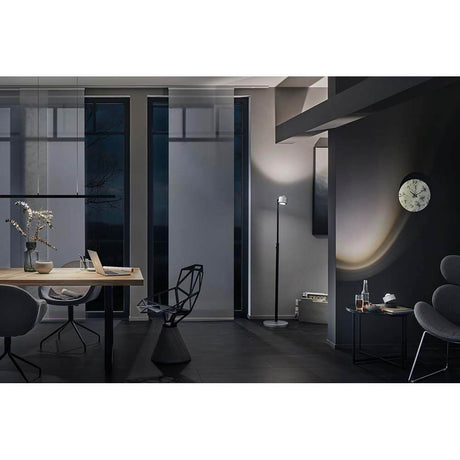 Suspension Lento dim LED 1x42W noir softlack dans un espace moderne avec une lumière élégante