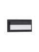 Leto LED Außenwandleuchte Horizontal 3000K Schwarz IP65 in modernem Design für balkon und terrasse