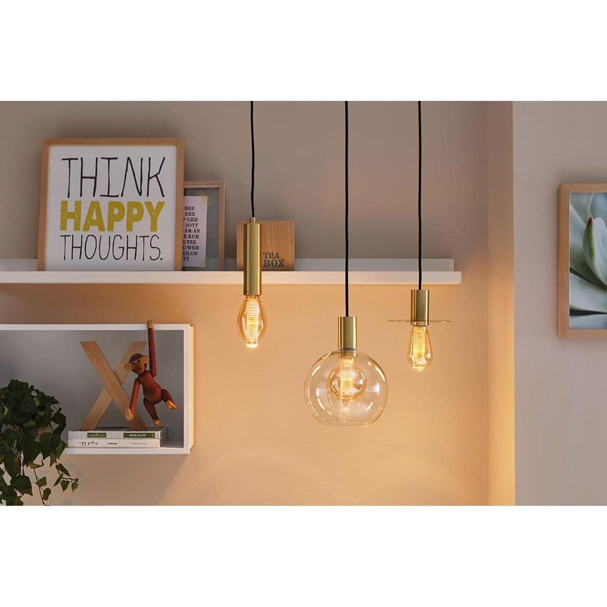 Leuchtmittel 2er Bündel LED ST64 Innenkorb Ring Gold