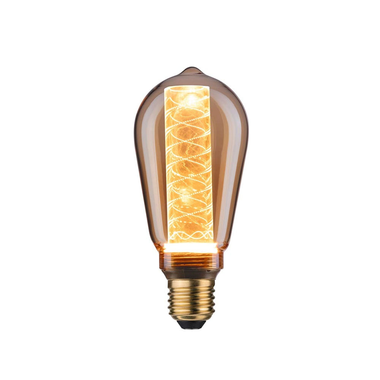 Leuchtmittel 2er Bündel LED ST64 Innenkorb Spirale Gold