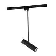 2-Phasenstrahler Profile Eye Super 25-37cm Schwarz für 230V Stromschienen, modernes schwarzes Design