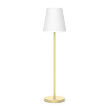 Lampada da terra a batteria Lola Big con telecomando in un design elegante e forme armoniose.