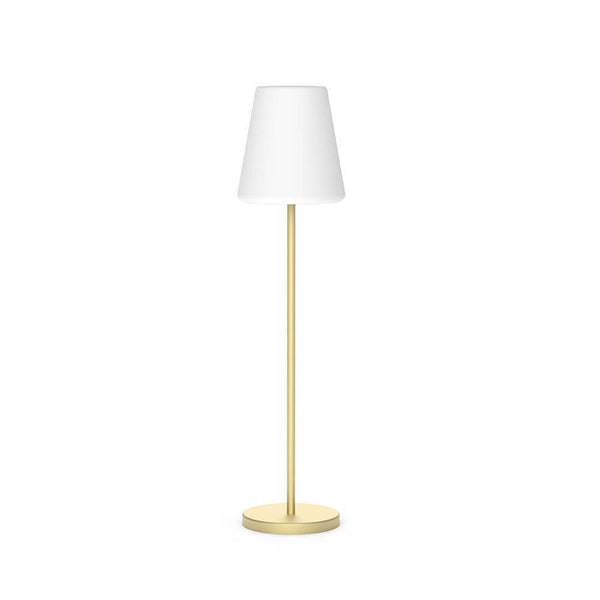 LED rechargeable floor lamp Lola Mini with remote control in an elegant design and harmonious shape.