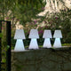 LED-Akku-Tischleuchte Lola Large mit Fernbedienung in modernem Design im Freien