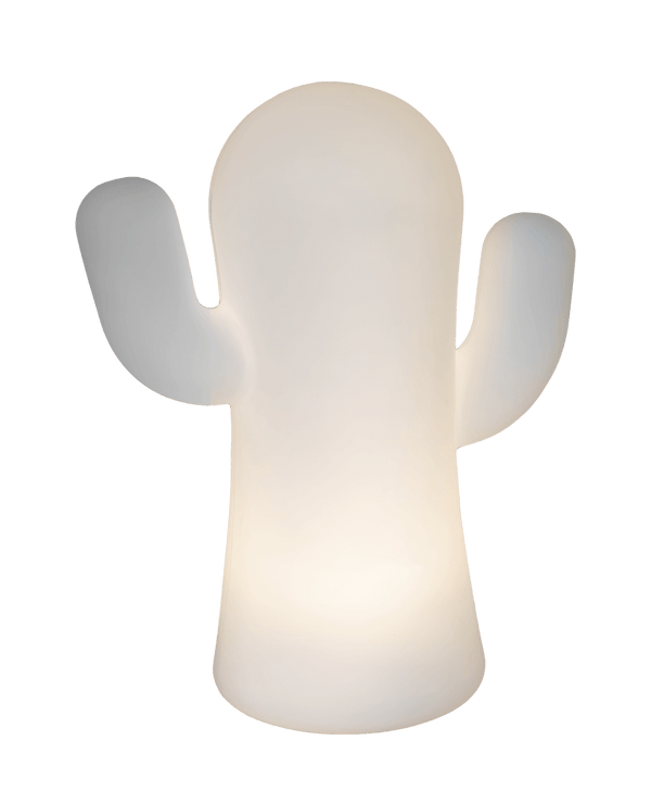 Batteridriven bordslampa Panchito i form av en kaktus för stilfull atmosfär och dekorativ belysning.