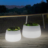 Camelia decorative pot with lighting