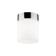 Glasloftslampe Cayo hvid, krom med et elegant design til alsidig indvendig belysning.
