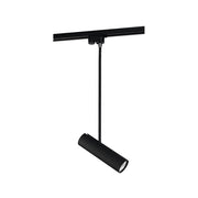 Spot für 2-Phasenschienen Profile Eye Super 45-57cm Schwarz, schwarzer moderner Schienenstrahler