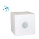 LED Deko-Tisch Cuby mit Lautsprecher und Fernbedienung in kubischer Form, ideal für Partys im Freien.