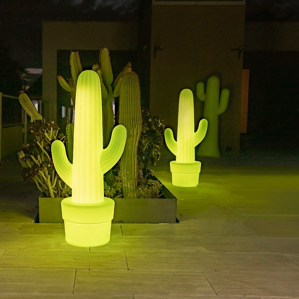 DECOLUM LED di cactus a LED con batteria e telecomando