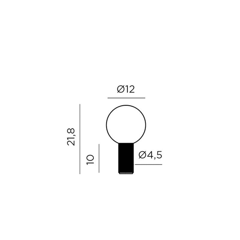 Lâmpada pendente de bateria LED EDY IP54