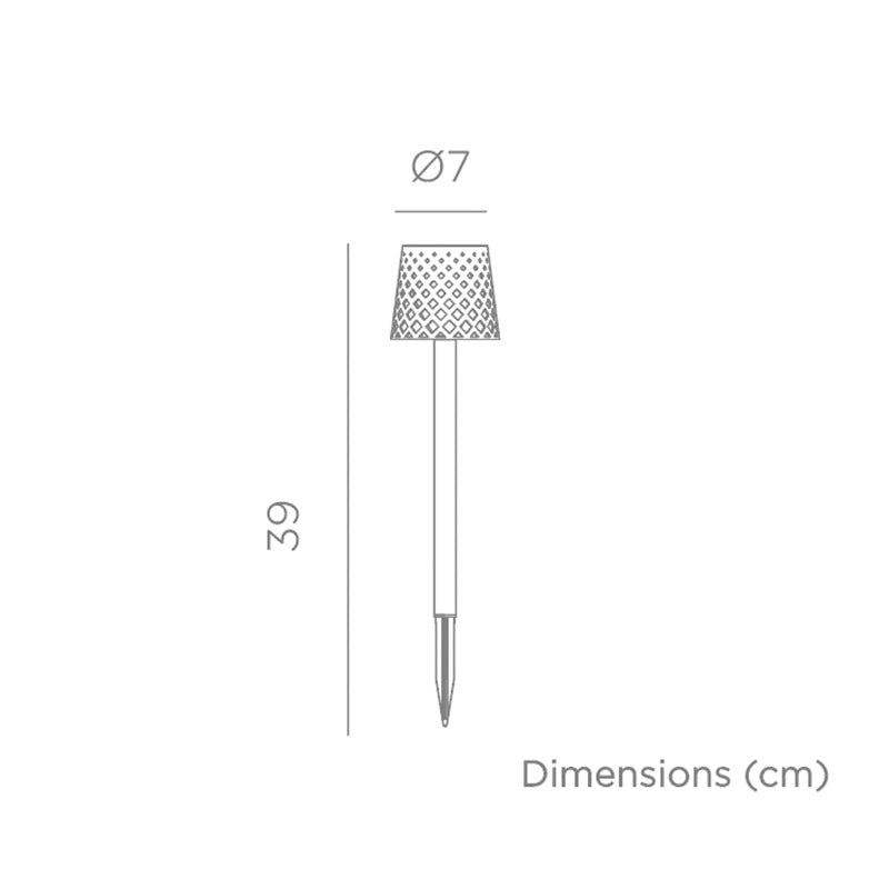 Set of 4 Gretita LED garden solar spike IP44