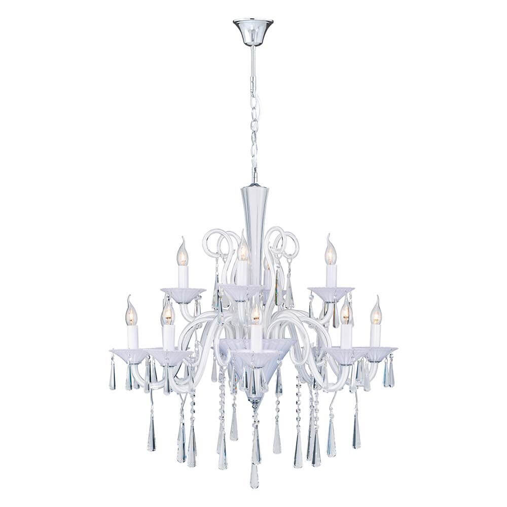 Kronleuchter Rosano 12-flame White