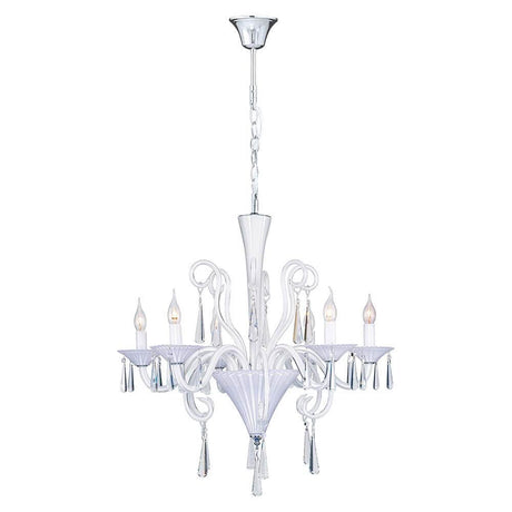 Kronleuchter Rosano 6-Flg. Bianco