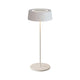 Lutec LED Akkuleuchte Cocktail, moderne Tischleuchte für Outdoor, IP54, in elegantem Weiß.