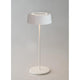 Modernes slankes Design der Lutec LED Akkuleuchte Cocktail für stilvolle Außenbeleuchtung.