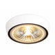 LED Decken Aufbauspot Santa Flat in Weiß, modernes Design mit 12W und 1056 Lumen Helligkeit.