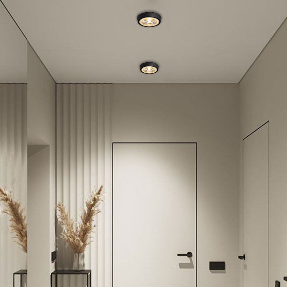 LED ceiling surface-mounted spotlight Santa Flat IP65