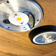Innenansicht des LED Decken Aufbauspot Santa Flat mit elektrischem Anschluss und LED-Leuchtmittel.