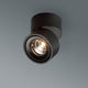 LED Decken-Aufbauspot Simple Mini in Schwarz, dreh- und schwenkbar, 550lm, modernes Design für 230V.